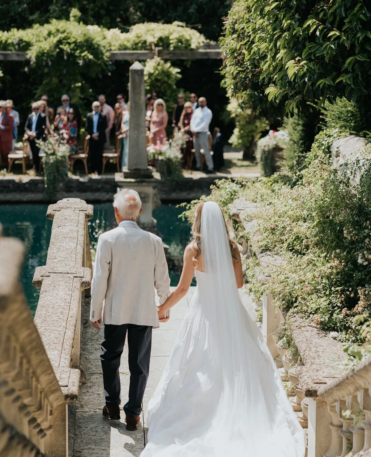 A couple exchanging rings during their wedding ceremony